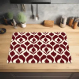 Rood - Druppelpatroon - Grafisch Inductie beschermer vinyl 3mm klein 276 -sfeer5