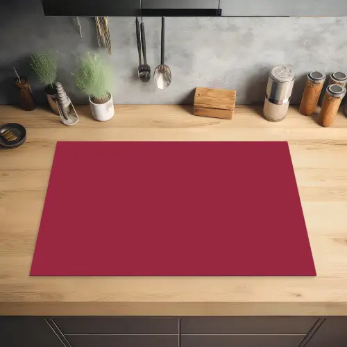 Rood - Effen kleur Inductie beschermer vinyl 3mm klein 276 -sfeer5