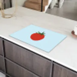 Rood - Tomaat - Groente Inductie beschermer vinyl 3mm klein -sfeer8