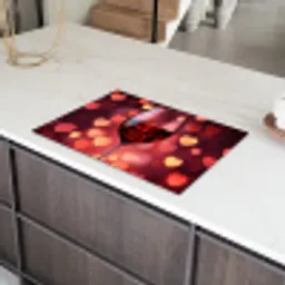 Rood - Wijn - Hartjes Inductie beschermer vinyl 3mm klein -sfeer8