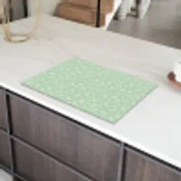 Verfrissende Groene Bladeren Inductie beschermer vinyl 3mm klein -sfeer8