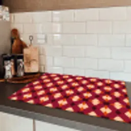 Retro - Patroon - Kleurrijk Inductie beschermer vinyl 3mm klein 276 -sfeer3