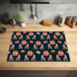 Retro - Disco - Rolschaatsen - Multi Inductie beschermer vinyl 3mm klein 276 -sfeer5