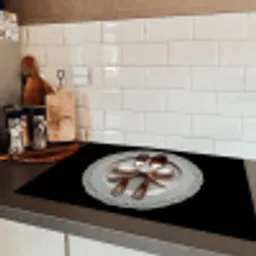 Rose - Strik - Bestek Inductie beschermer vinyl 3mm klein -sfeer3