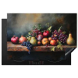 Rustiek - Stilleven - Fruit Inductie beschermer vinyl 3mm klein -3d