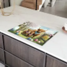 Schotsehooglanders - Paaseieren - Lente Inductie beschermer vinyl 3mm klein -sfeer8