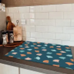 Zee - Dieren - Donkerblauw - Schelpen Inductie beschermer vinyl 3mm klein 276 -sfeer3