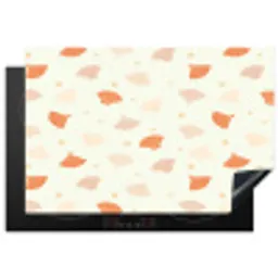 Zee - Dieren - Schelpen - Sinaasappel Inductie beschermer vinyl 3mm klein 276 -3d