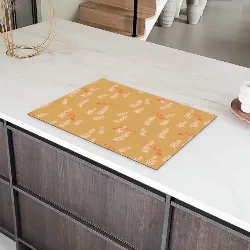 Zee - Dieren - Geel - Algen Inductie beschermer vinyl 3mm klein 276 -sfeer8
