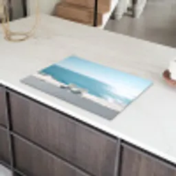 Zee - Koffiekopjes - Zomers Inductie beschermer vinyl 3mm klein -sfeer8