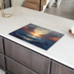 Meeuwen - Zonsondergang - Zee - Wolken Inductie beschermer vinyl 3mm klein -sfeer8