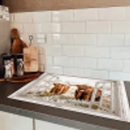 Doorkijk - Schotse hooglander - Dieren Inductie beschermer vinyl 3mm klein -sfeer3