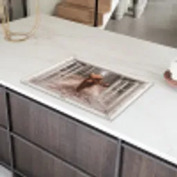 Doorkijk - Schotse Hooglander - Raam Inductie beschermer vinyl 3mm klein -sfeer8