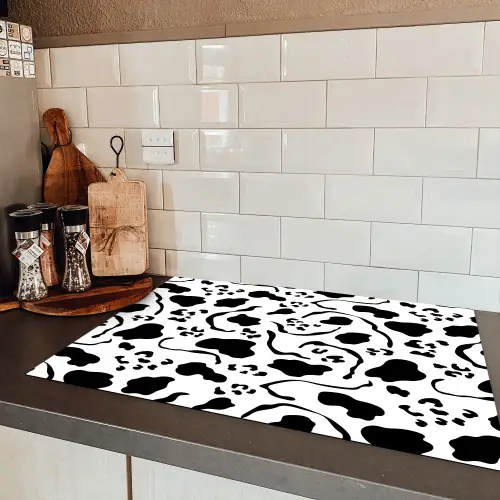 Vormen - Lijnen - Grafisch Inductie beschermer vinyl 3mm klein 276 -sfeer3