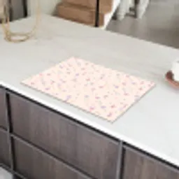 Vormen - Zalmroze - Patroon Inductie beschermer vinyl 3mm klein 276 -sfeer8