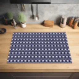 Schelp - Nautisch - Blauw - Wit Inductie beschermer vinyl 3mm klein 276 -sfeer5