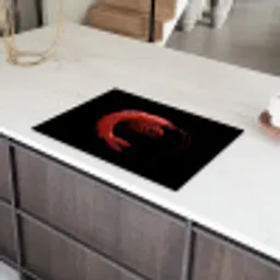 Garnaal - Rood - Dieren Inductie beschermer vinyl 3mm klein -sfeer8