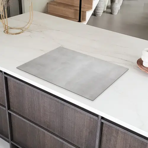 Stille Betonnen Canvas Inductie beschermer vinyl 3mm klein -sfeer8