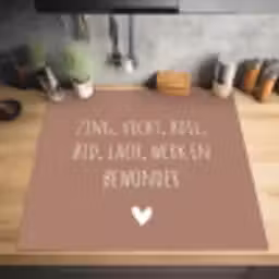 Zing vecht huil bid lach werk en bewonder - Quotes - Spreuken - Ramses Shaffy Inductie beschermer vinyl 3mm middel -sfeer5