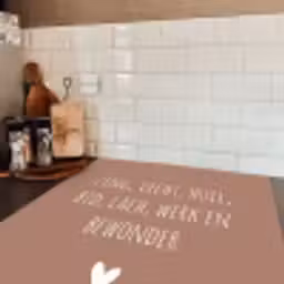 Zing vecht huil bid lach werk en bewonder - Quotes - Spreuken - Ramses Shaffy Inductie beschermer vinyl 3mm middel -sfeer3