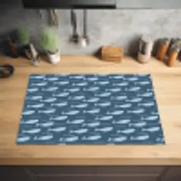 Klein - Oceaan - Golven - Blauw Inductie beschermer vinyl 3mm klein 276 -sfeer5
