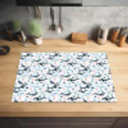 Klein - Oceaan - Walvissen - Octopus Inductie beschermer vinyl 3mm klein 276 -sfeer5