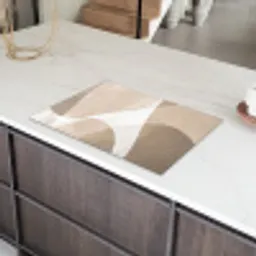 Vloeiende vlakken - Harmonieus - Golvend Inductie beschermer vinyl 3mm klein -sfeer8