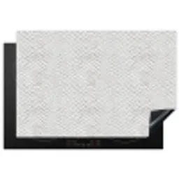 Slang - Patroon - Wit Inductie beschermer vinyl 3mm klein 276 -3d