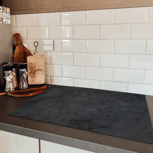 Gestolde Schaduwen Inductie beschermer vinyl 3mm klein -sfeer3