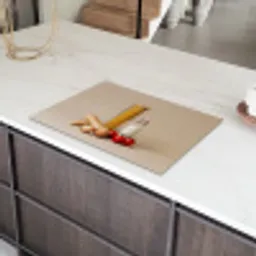 Spaghetti - Melk - Tomaten - Eieren - Brood Inductie beschermer vinyl 3mm klein -sfeer8