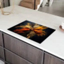 Specerijen - Explosie - Oranje Inductie beschermer vinyl 3mm klein -sfeer8