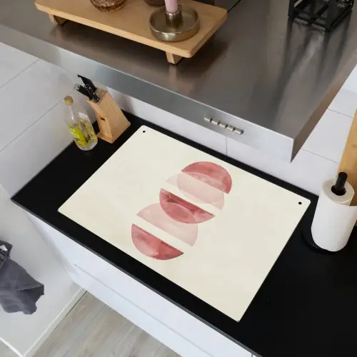 Minimalistisch - Cirkels - Roze Inductie beschemer met haakjes klein -sfeer1