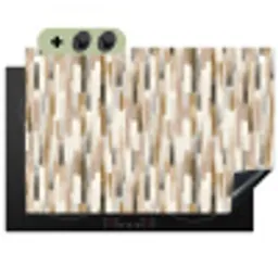 Abstract - Patroon - Kwaststreken Inductie beschemer met haakjes klein 777 -3d