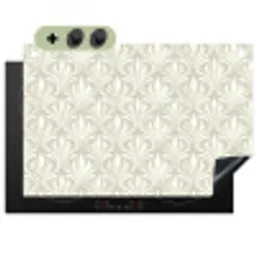 Barok - Patroon - Beige Inductie beschemer met haakjes klein 777 -3d