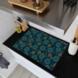 Blauw - Patroon - Retro Inductie beschemer met haakjes klein 777 -sfeer1