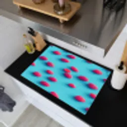 Blauw - Frambozen - Roze Inductie beschemer met haakjes klein 777 -sfeer1