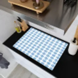 Zee - Sfeer - Blauw - Wit Inductie beschemer met haakjes klein 777 -sfeer1