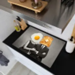 Ontbijt - Koppel - Ei - Brood Inductie beschemer met haakjes klein -sfeer1