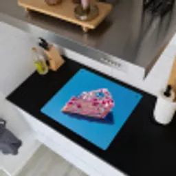 Taart - Edelstenen - Glitters - Roze Inductie beschemer met haakjes middel -sfeer1