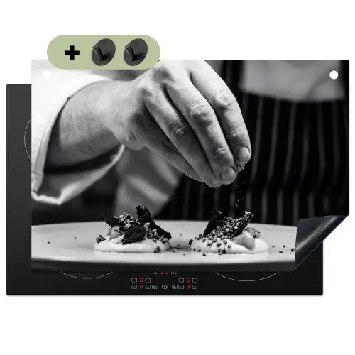 Chef - Garnering - Gerecht Inductie beschemer met haakjes klein -3d