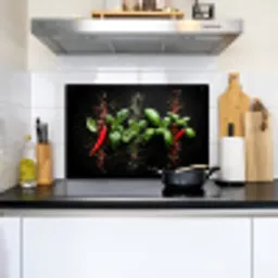 Chilipepers - Basilicum - Blaadjes - Rood Inductie beschemer met haakjes klein -sfeer2