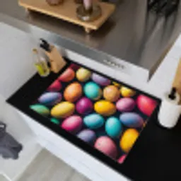 Kleurrijk - Paaseitjes - Spetters Inductie beschemer met haakjes klein -sfeer1