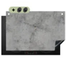 Beton - Grijs - Patronen Inductie beschemer met haakjes klein 777 -3d