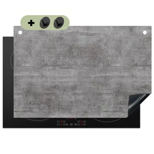 Beton - Patroon - Antiek Inductie beschemer met haakjes klein 777 -3d