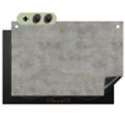 Beton - Muur - Patronen Inductie beschemer met haakjes klein 777 -3d