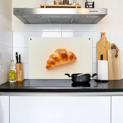 Croissant - Brood - Beige Inductie beschemer met haakjes klein -sfeer2