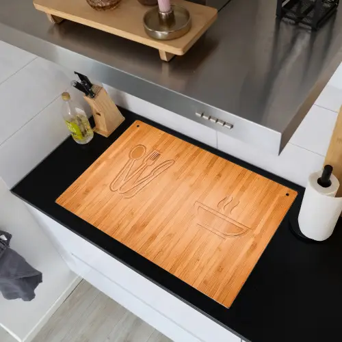 Culinaire Silhouetten Inductie beschemer met haakjes klein -sfeer1