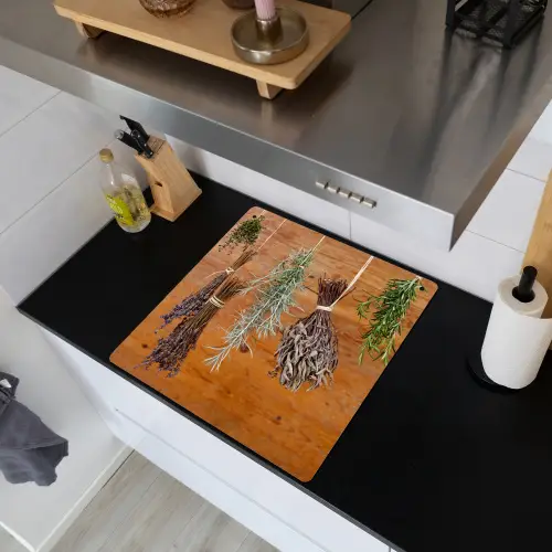 Gedroogde kruiden Inductie beschemer met haakjes middel -sfeer1