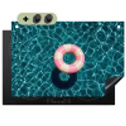 Drijvend - Zwemband - Water Inductie beschemer met haakjes klein -3d