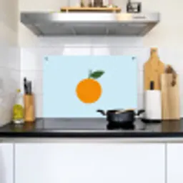Fruit - Sinaasappel - Oranje Inductie beschemer met haakjes klein -sfeer2